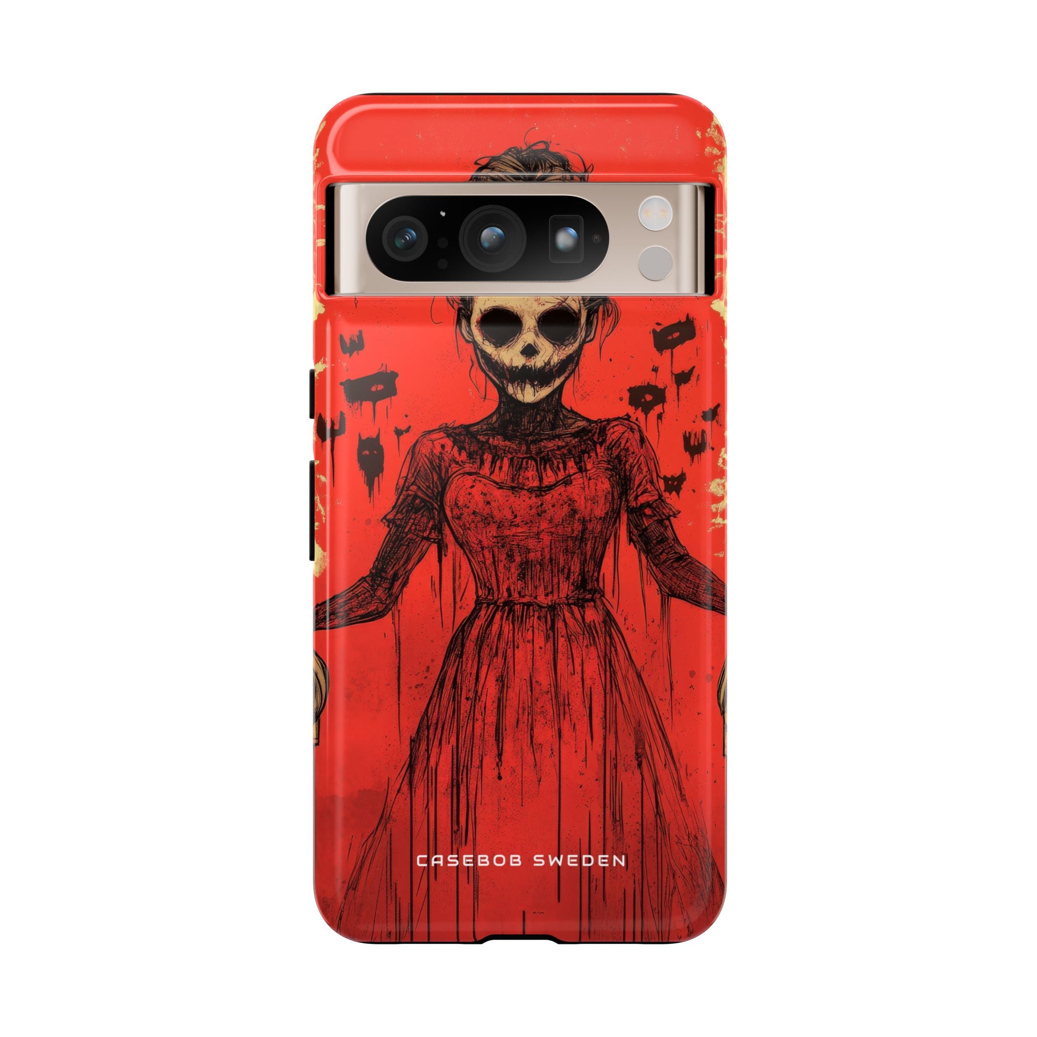 Haunting Scarlet Descent Google Pixel 8 – Robuste Handyhülle