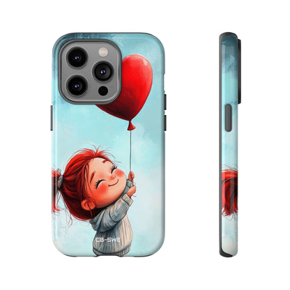 Joyful Girl Flies - iPhone Case