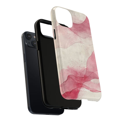 Crimson Waves iPhone 14 Plus Case - Tough+