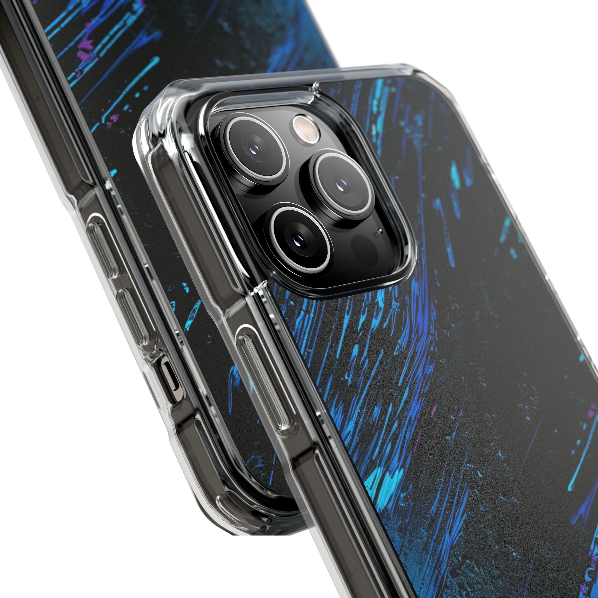Middernachtblauwe Stromen iPhone 14 - Impact Clear+