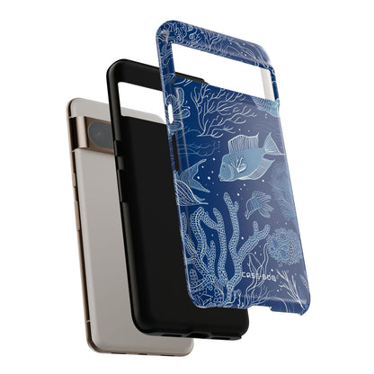Navy Scale Reef Google Pixel 8 Pro Case - Tough