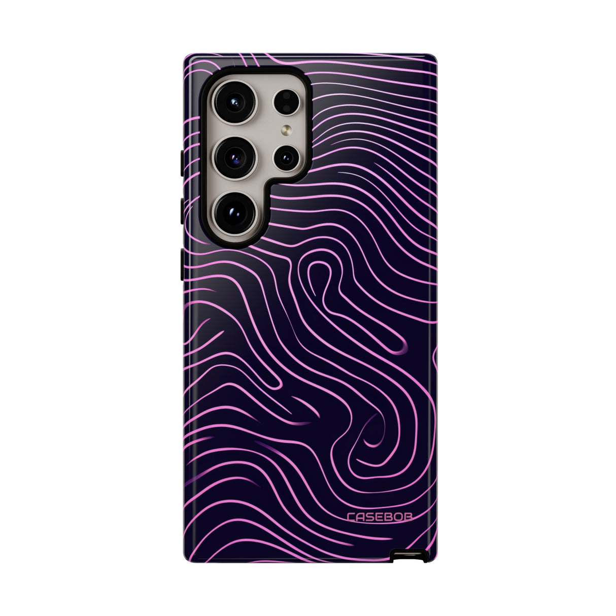 Purple Line Minimalism - Protective Phone Case