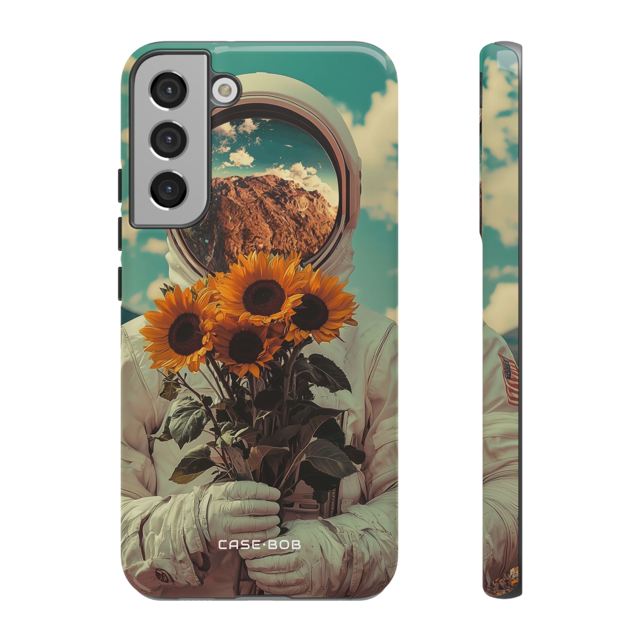 Sunflower Astronaut Samsung S22 Plus Case - Tough