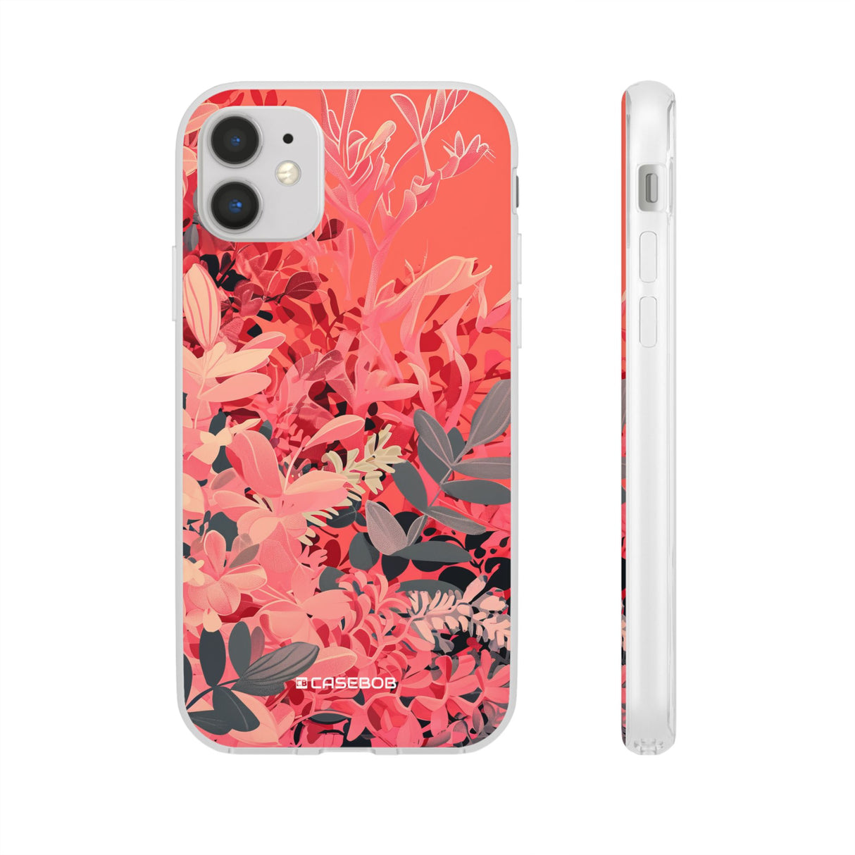 Living Coral Design | Handyhülle für iPhone (Flexible Hülle) 