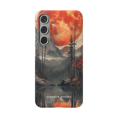 Celestial Glow Over Reflective Landscape Samsung S24 - Slim Phone Case