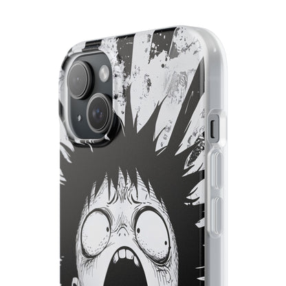 Screaming Stripes iPhone 15 Plus Case - Soft