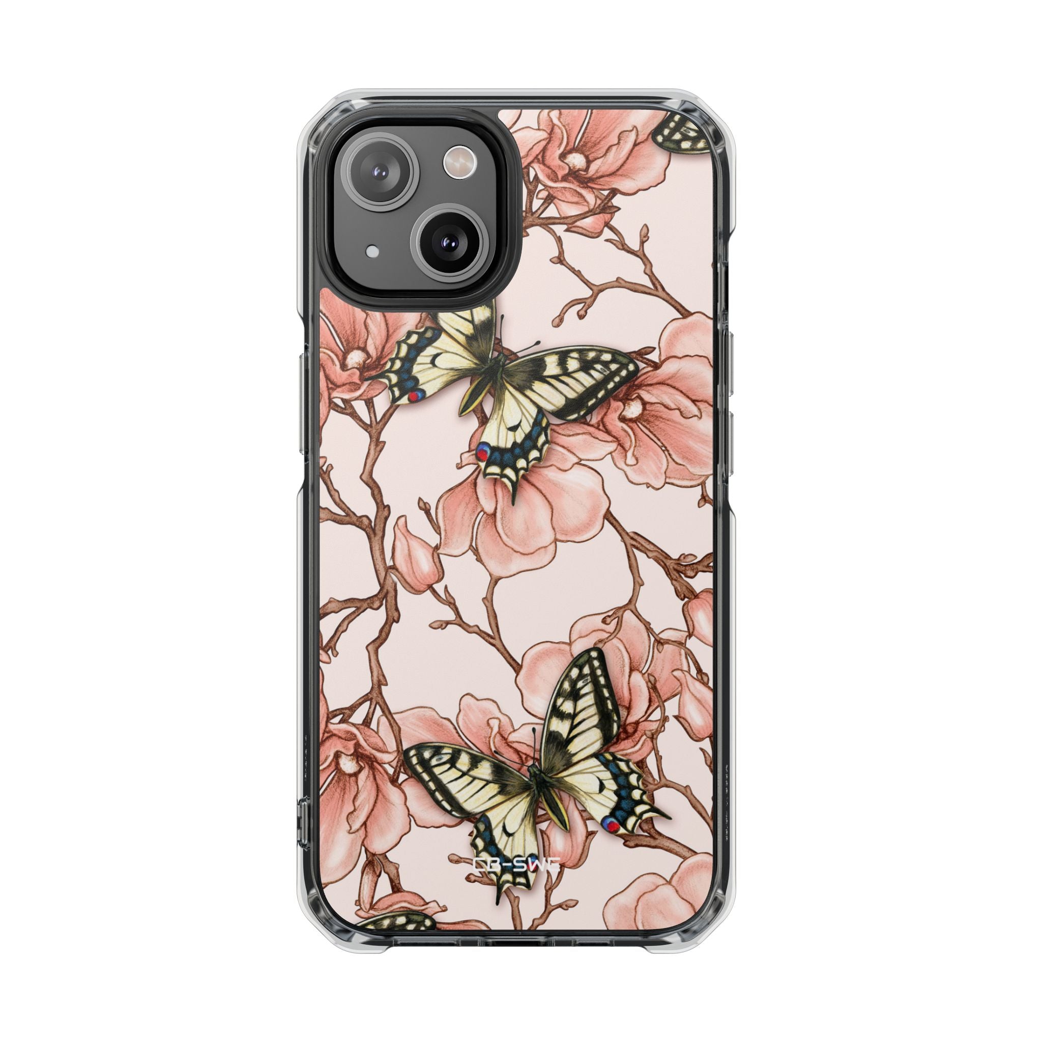 Butterflies and Magnolias Harmony iPhone Case - Impact