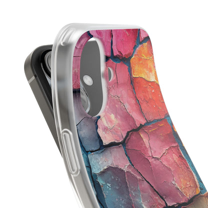 Cracked Earth Mosaic - Flexi iPhone 16 Phone Case