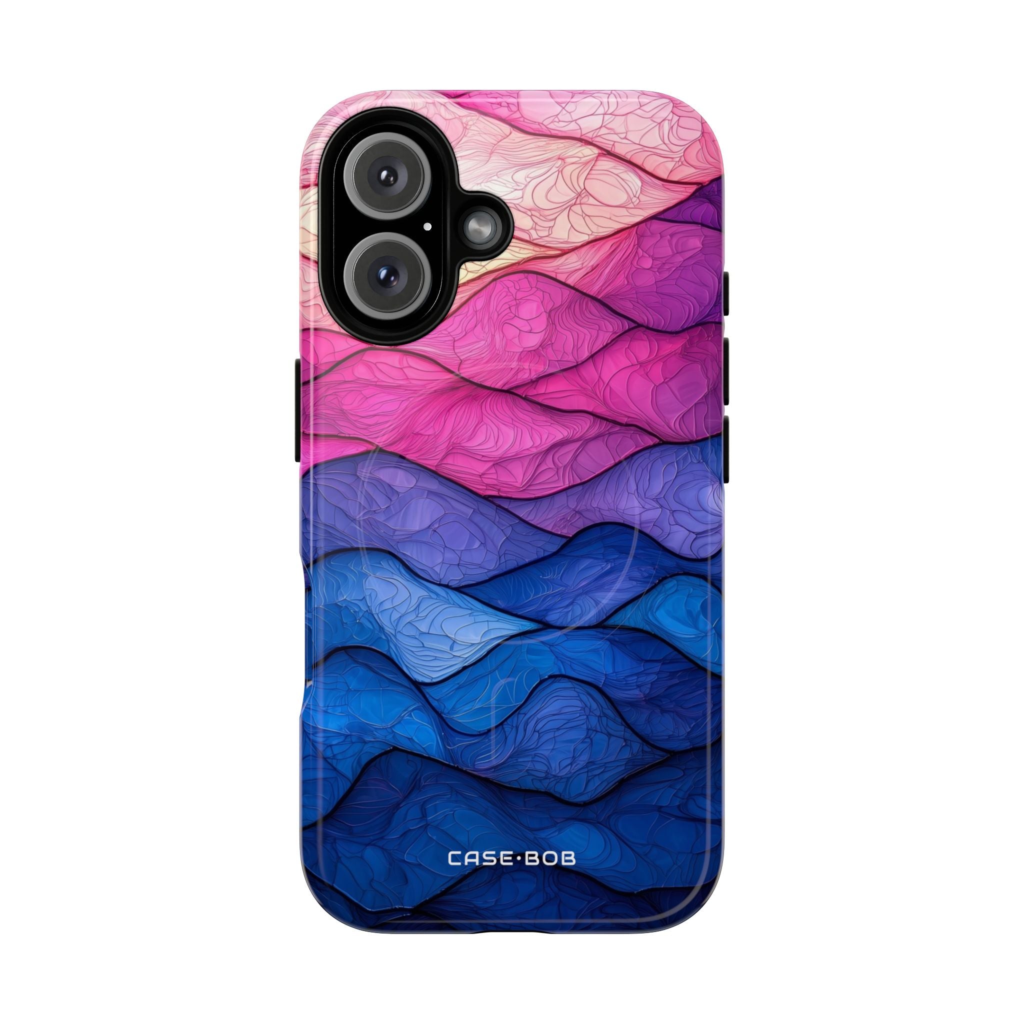 Wavy Vein Gradient iPhone 16 Case - Tough+