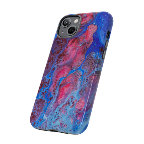 Red Mountain Ink Art iPhone Case (Protective) Phone Case