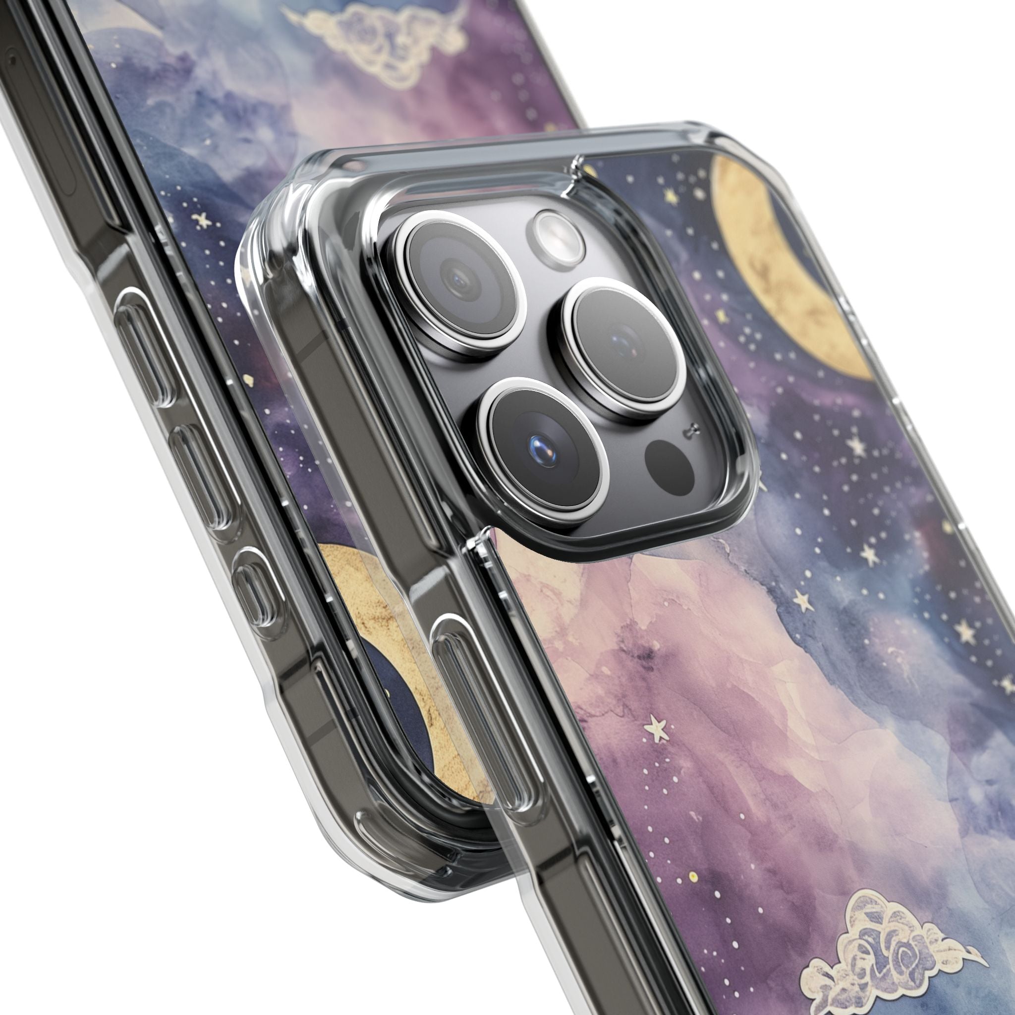 Dreamy Celestial Night - Clear Impact iPhone 15 Phone Case