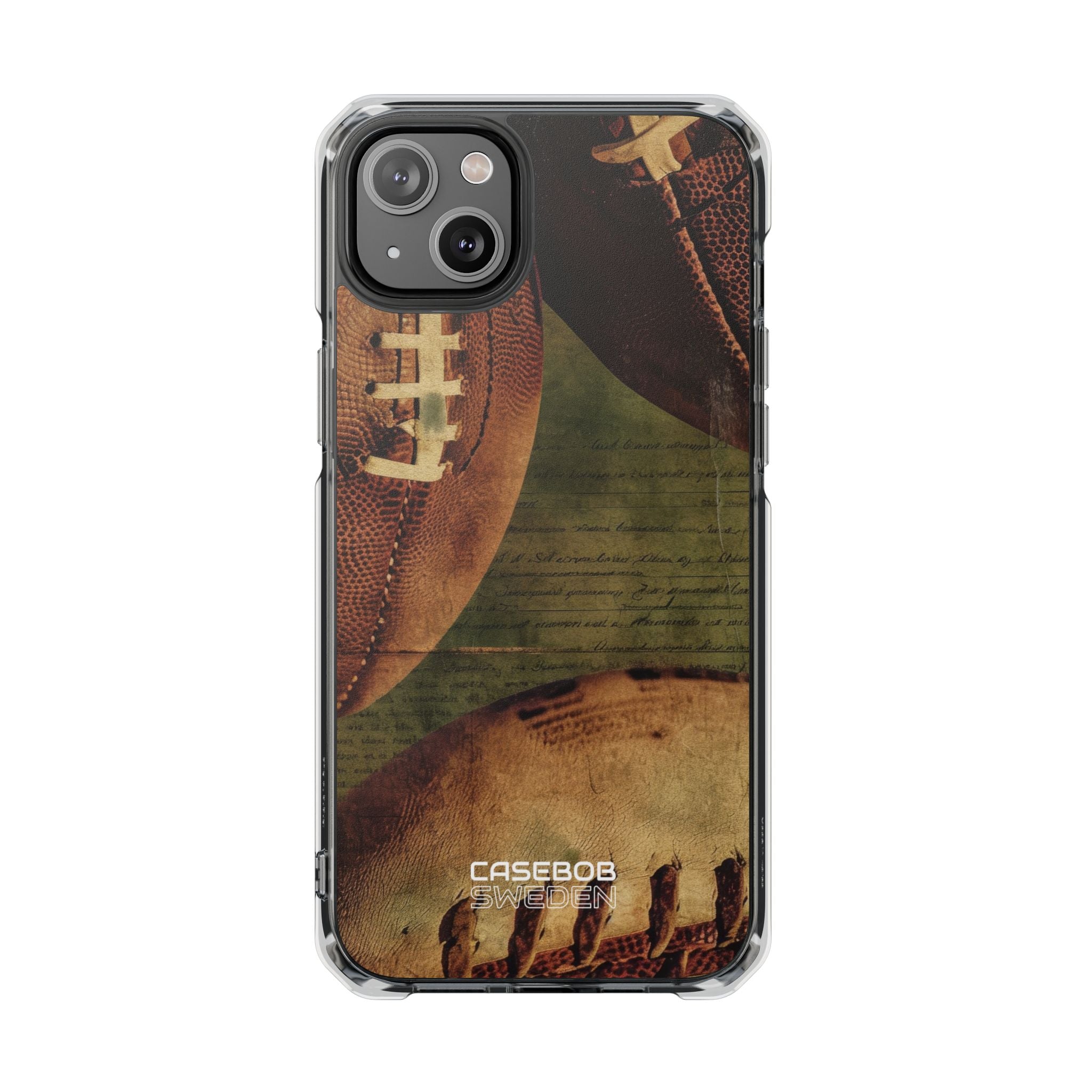 Texture da calcio vintage iPhone 14 - Impact Clear+