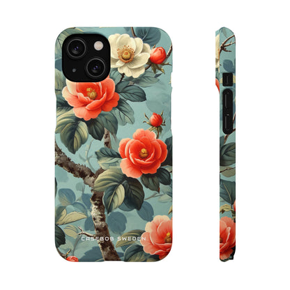 Vintage Floral Romance iPhone 14 - Slim Phone Case