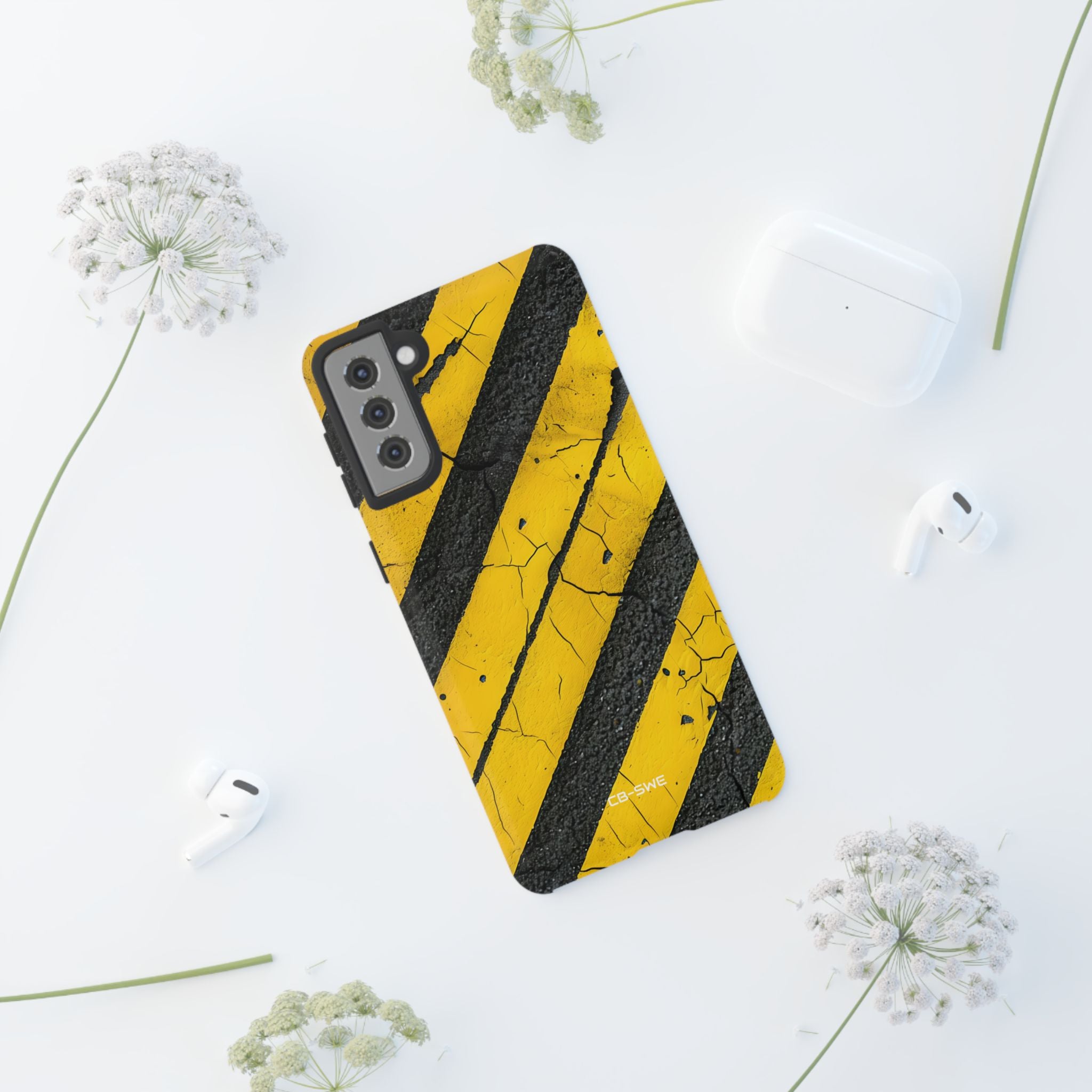 Cracked Hazard Lines - Samsung Case