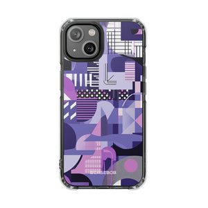 Ultra Violet Design | Handyhülle für iPhone (Clear Impact Case – magnetisch)