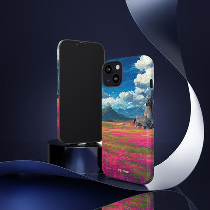 Impressionistic Summer Windmill - iPhone Case