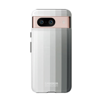 Silver Gradient Stripes Google Pixel 8 - Tough