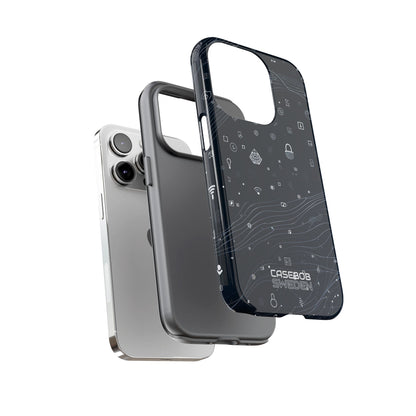 Digitale golfvormen verbinding iPhone 14 - Tough