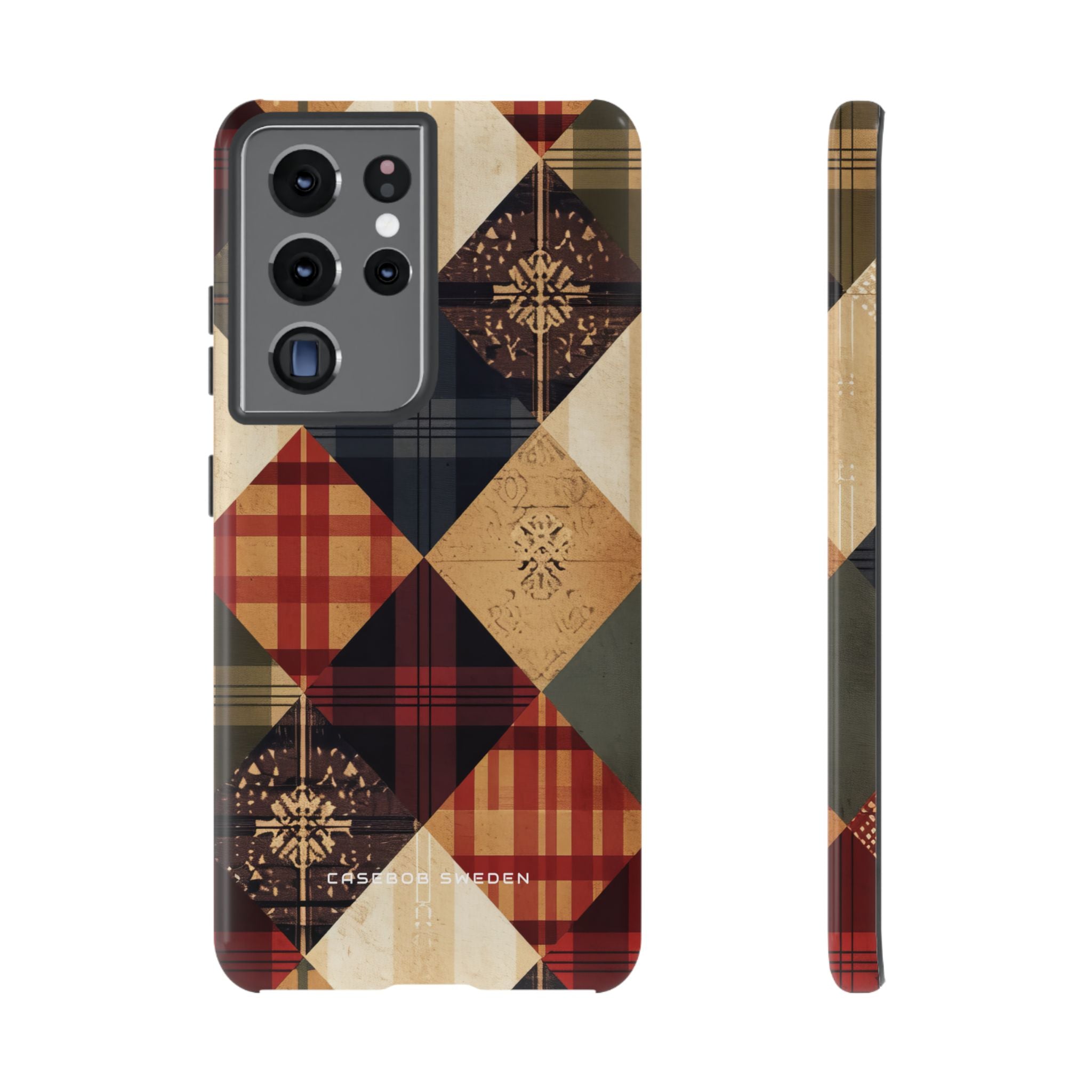 Rustic Geometric Patchwork Harmony  Samsung S21 - Tough Phone Case