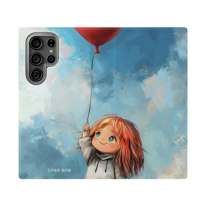 Heart Balloon Glow - Samsung S23 Ultra Case - Wallet