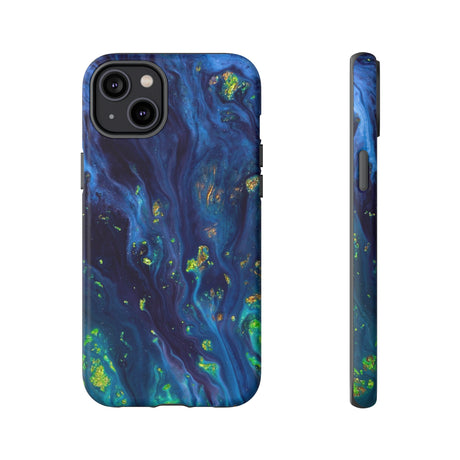 Green Opal Ink Art iPhone Case (Protective) iPhone 14 Plus Matte Phone Case