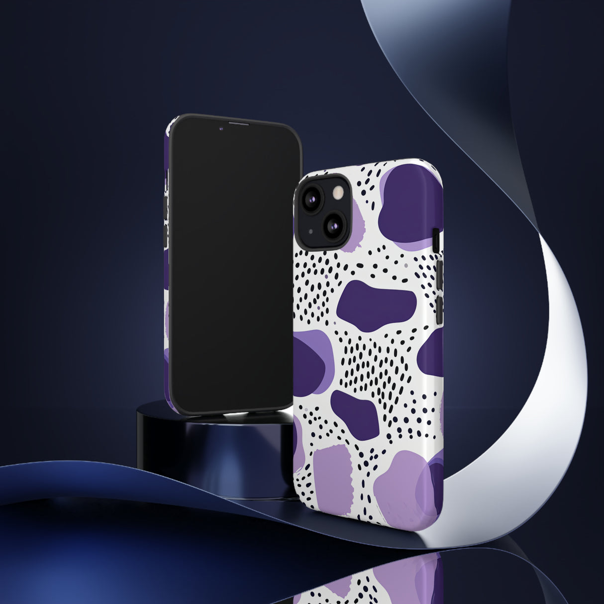 Purple Dots Elegance Case - Schutzhülle fürs Handy