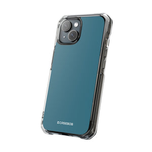 Teal Blue | Phone Case for iPhone (Clear Impact Case - Magnetic)