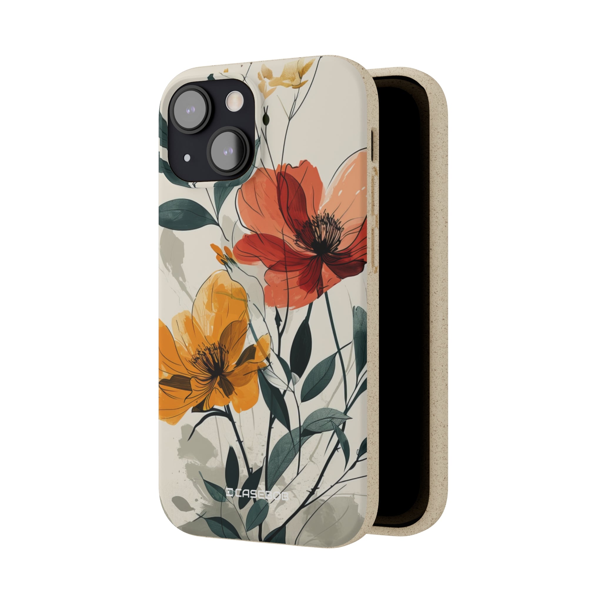 Serene Floral Harmony | Biodegradable Phone Case