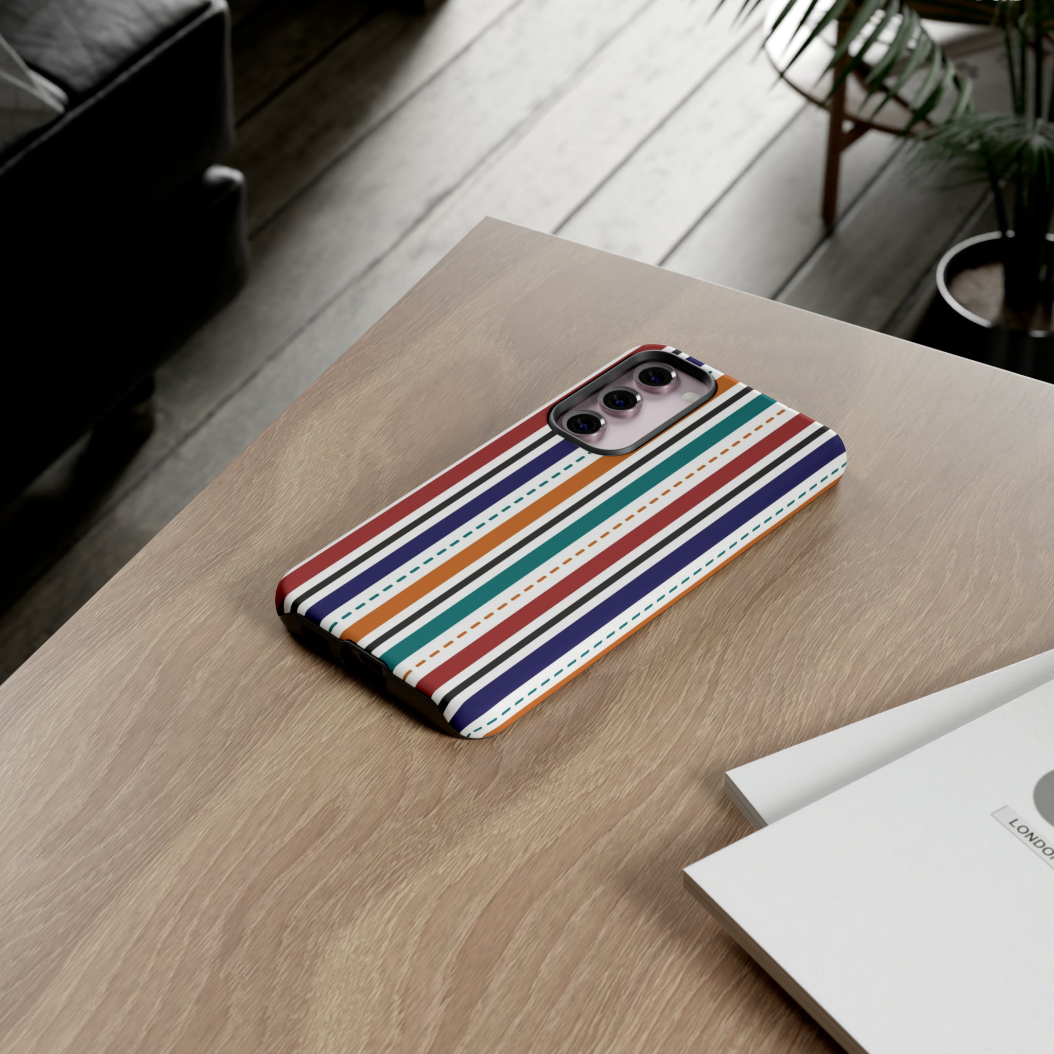 Modern Stripe Line - Protective Phone Case