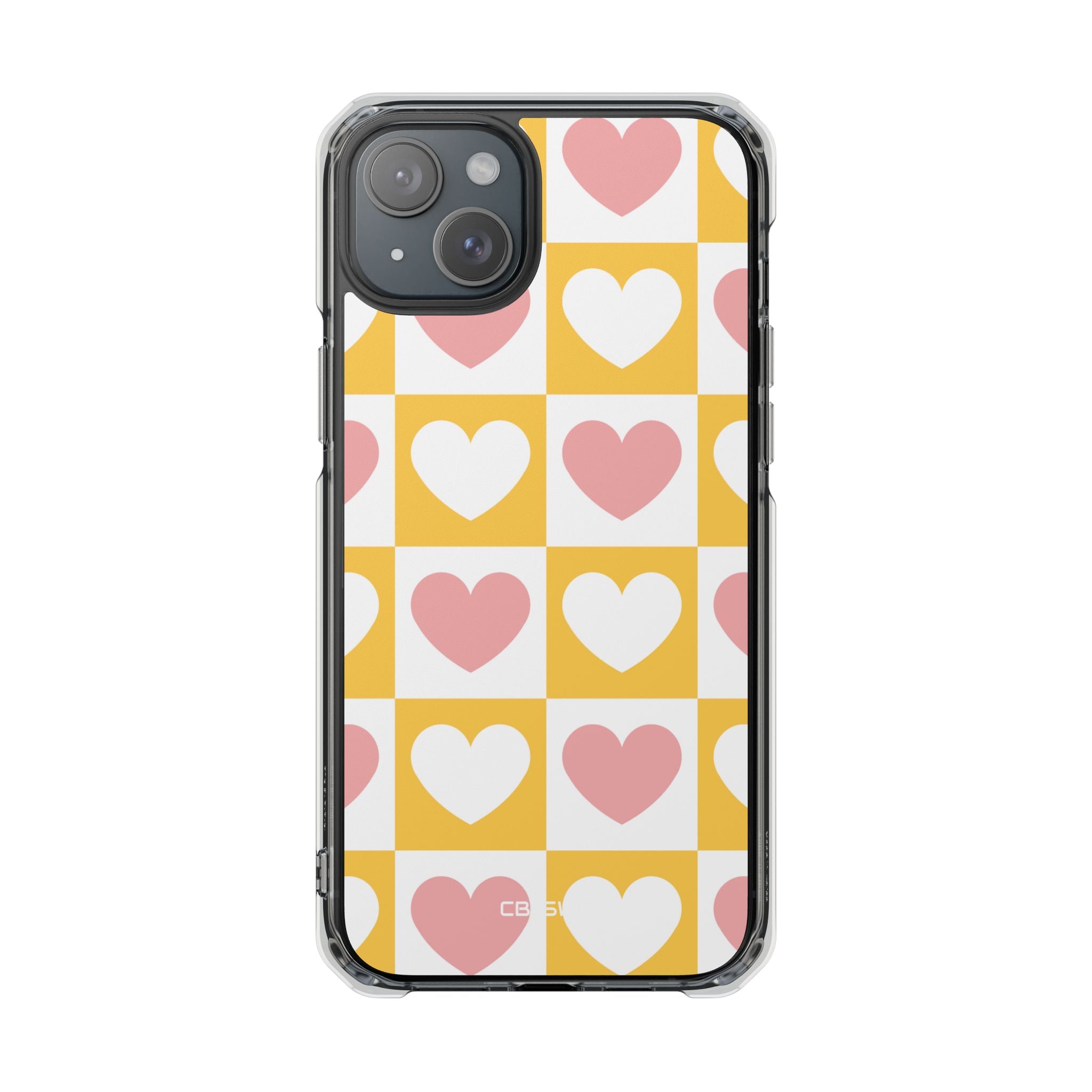 Heart Grid Harmony iPhone Case - Impact