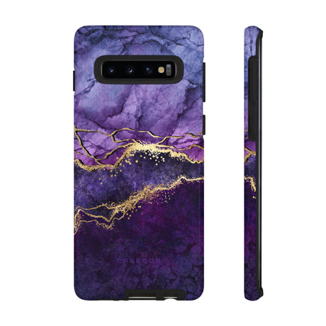 Purple Blue Marble - Protective Phone Case