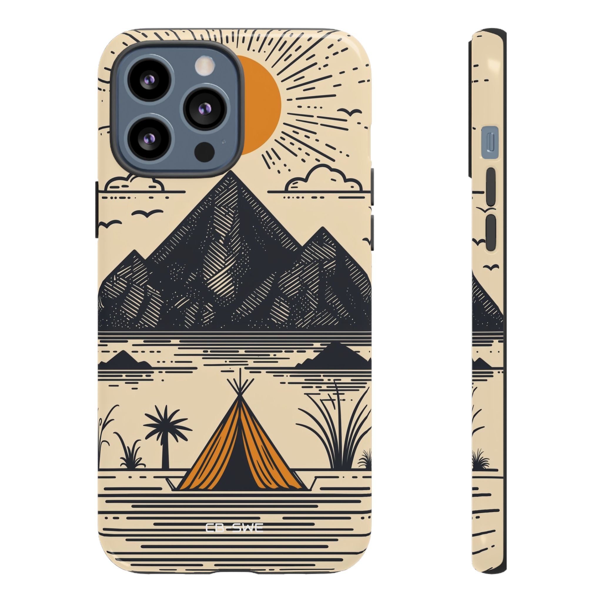 Golden Tent Awaits - iPhone Case