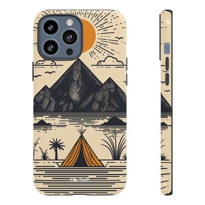 Golden Tent Awaits - iPhone Case