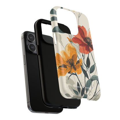 Elegant Floral Harmony iPhone 15 | Tough+ Phone Case