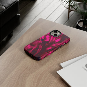 Bright Pink Ink Art iPhone Case (Protective) Phone Case