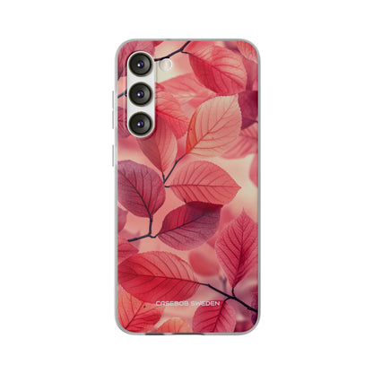 Pink Purple Nature Pattern - Flexi Samsung S23 Phone Case