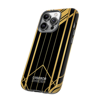 Golden Geometric Symphony iPhone 14 - Tough