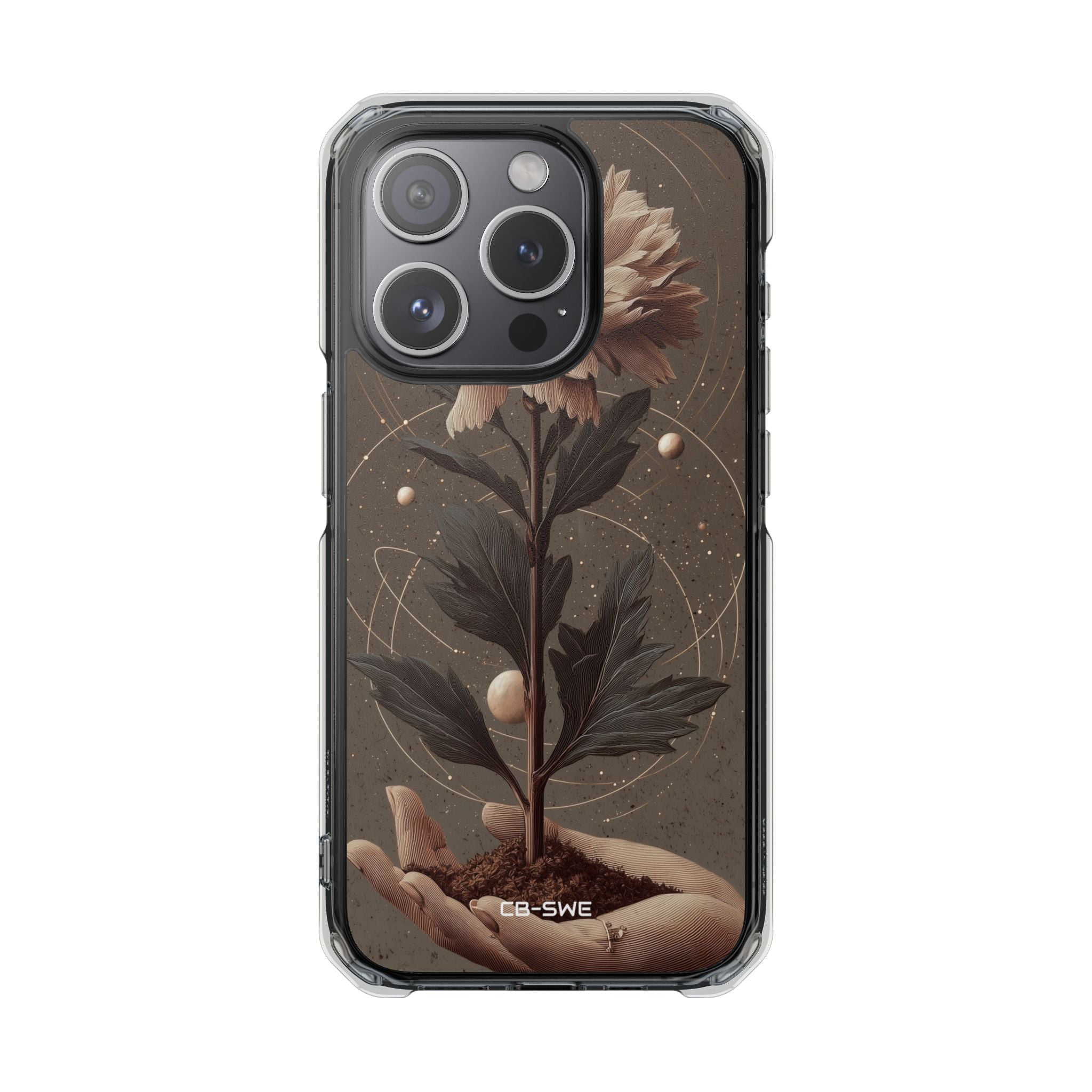 Celestial Flower Embrace iPhone Case - Impact