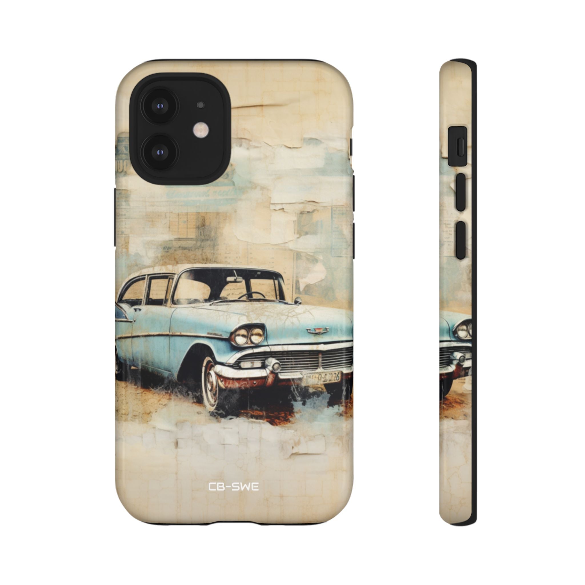 Vintage Car Collage - iPhone Case