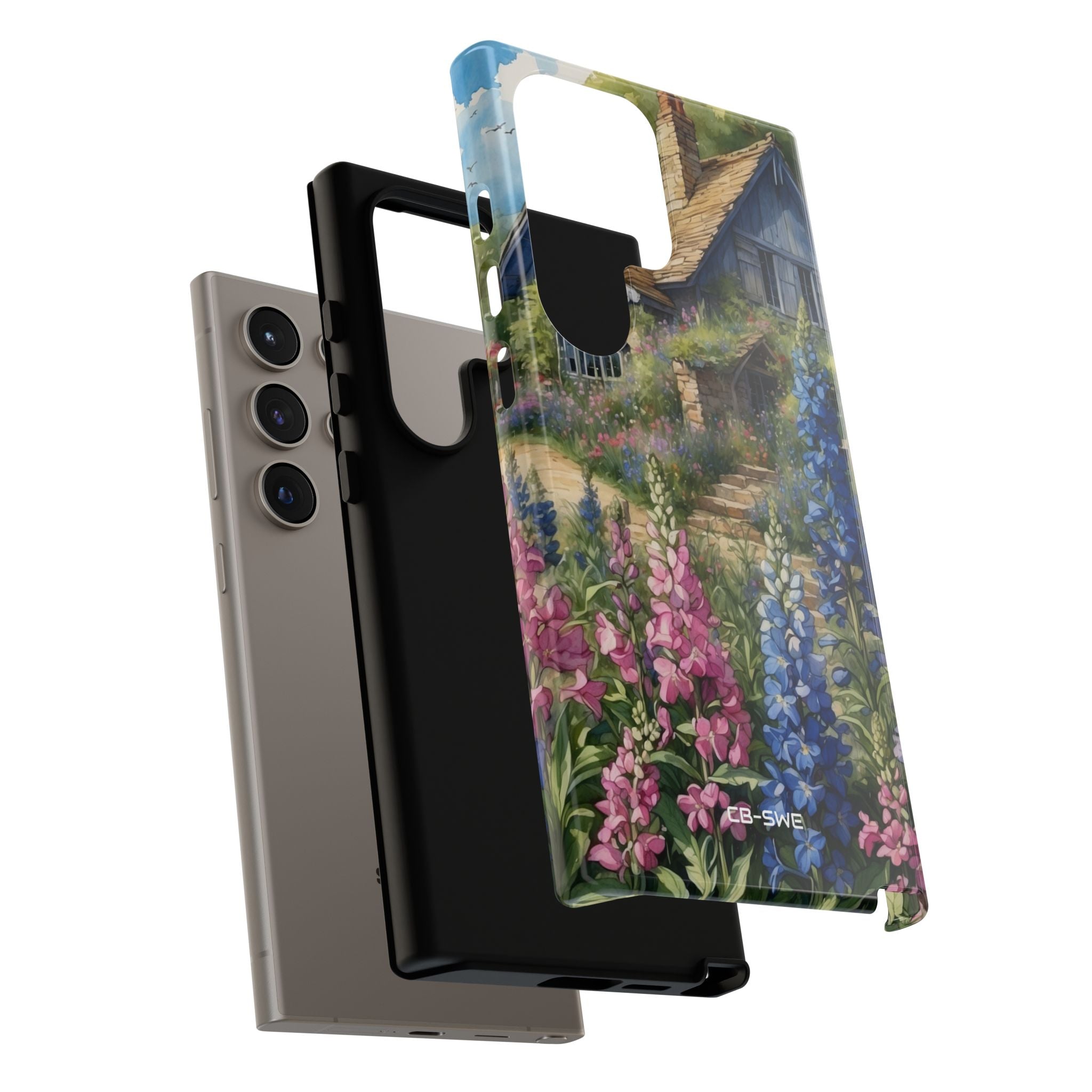 Cottage Surrounded Blossoms - Samsung Case