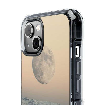 Moon Illuminates Waves iPhone Case - Impact