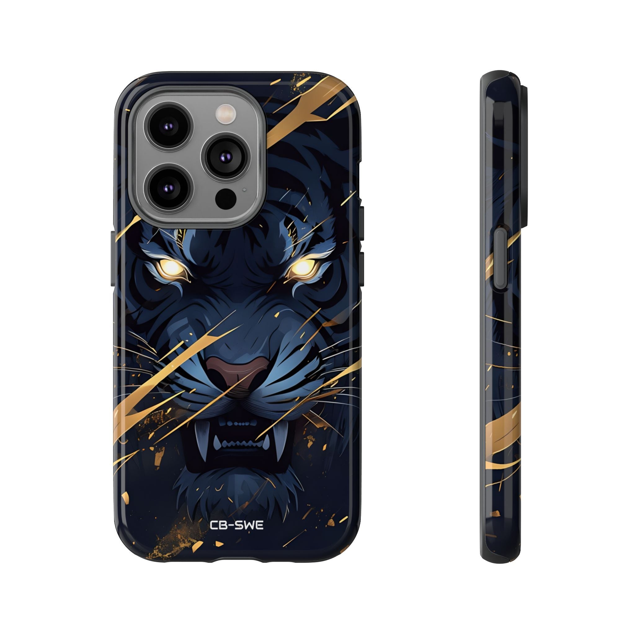 Tiger's Glowing Gaze - iPhone Case