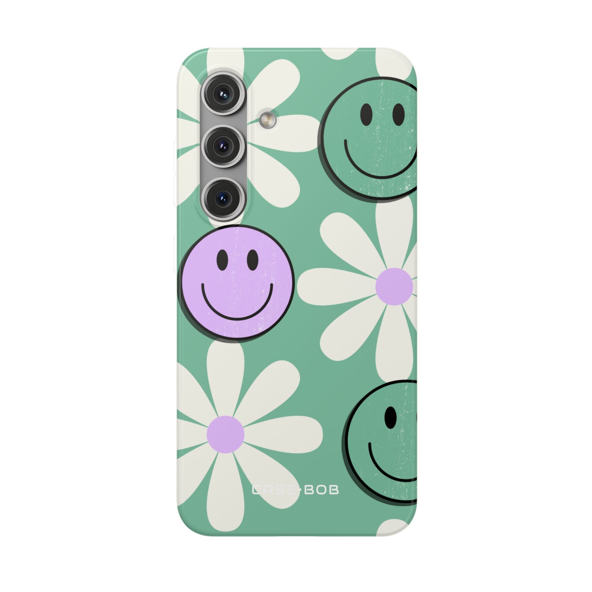 Smiley Daisy Glow Samsung S24 Case - Soft