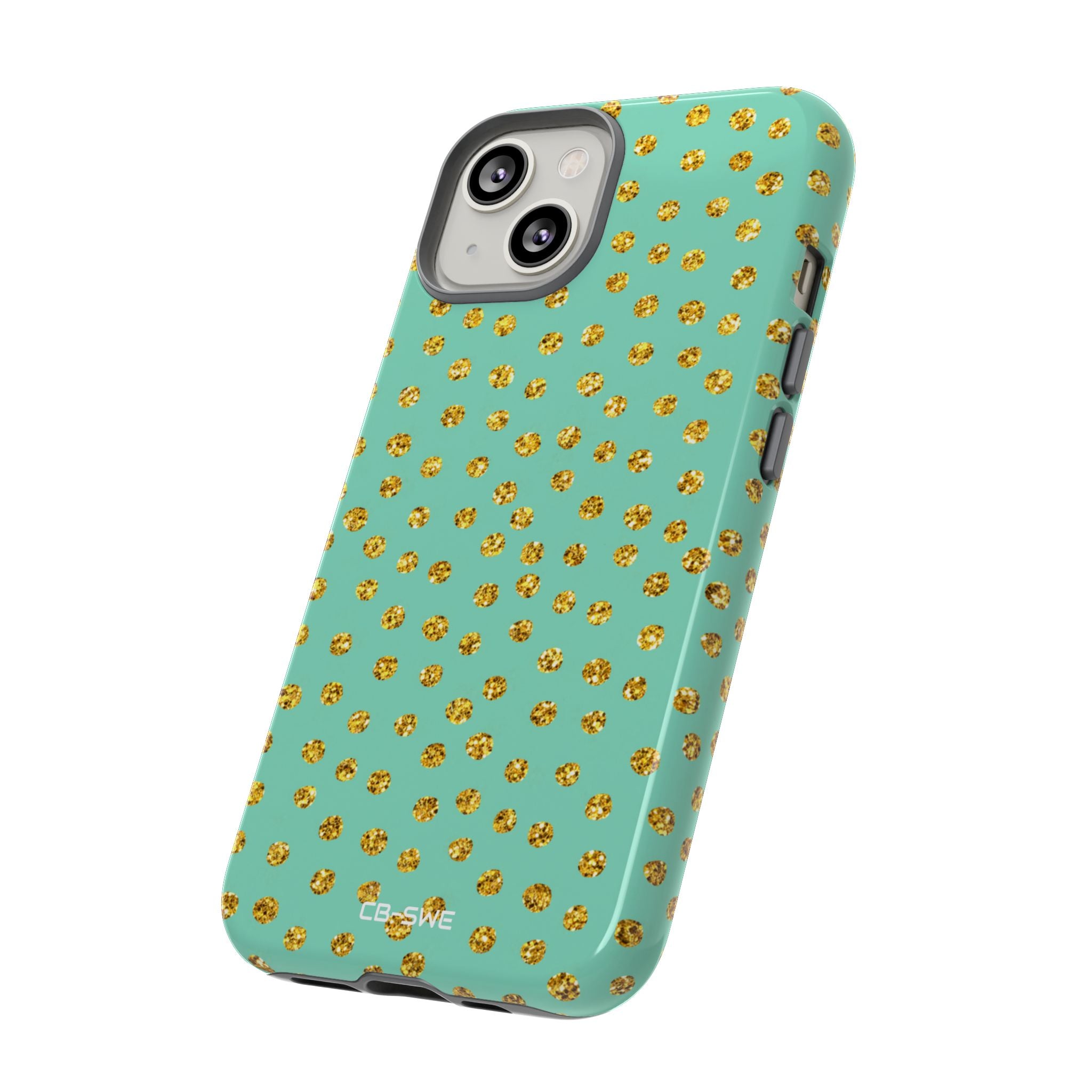 Golden Dots Dance - iPhone Case