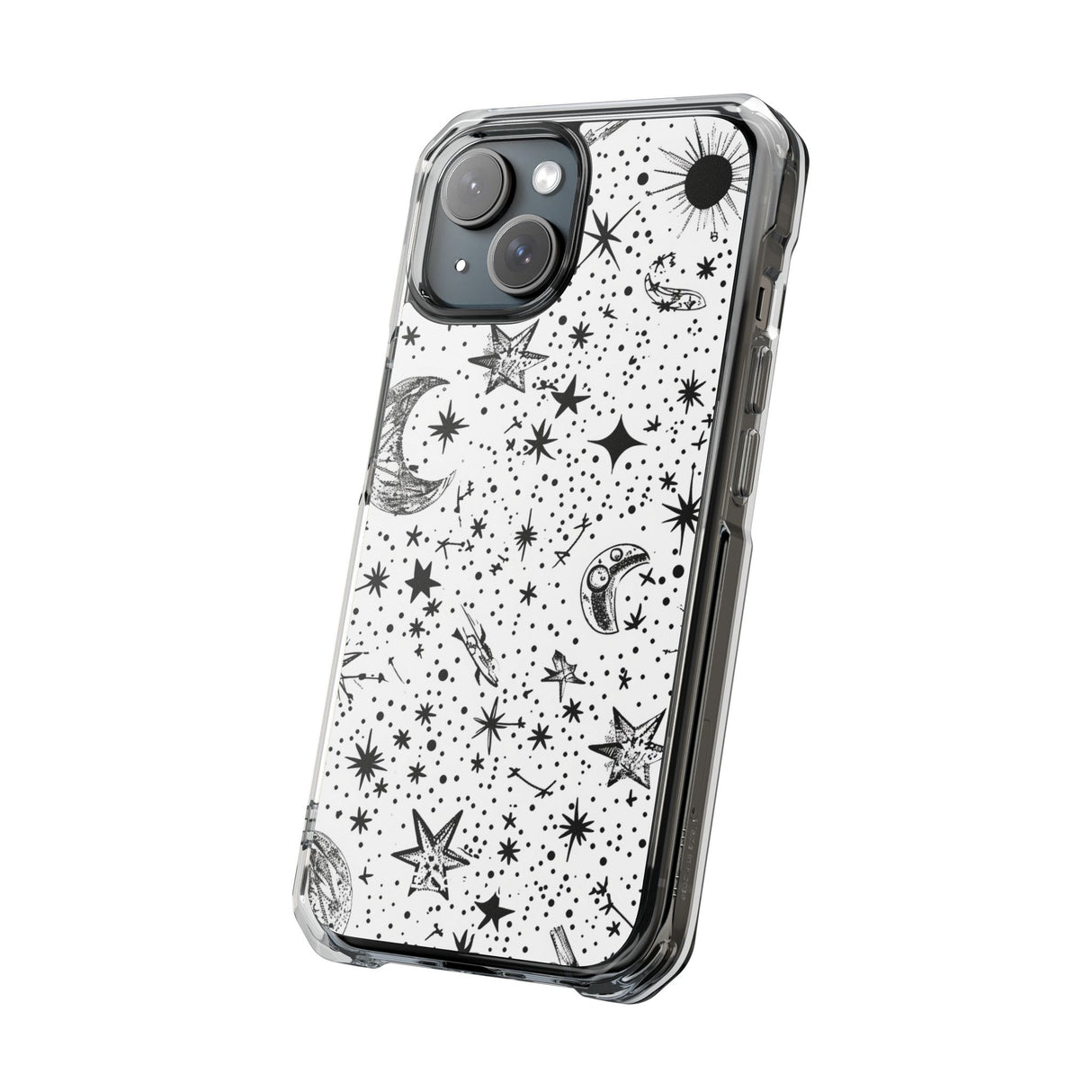 Retro Space Odyssey – Handyhülle für iPhone (Clear Impact – Magnetisch)