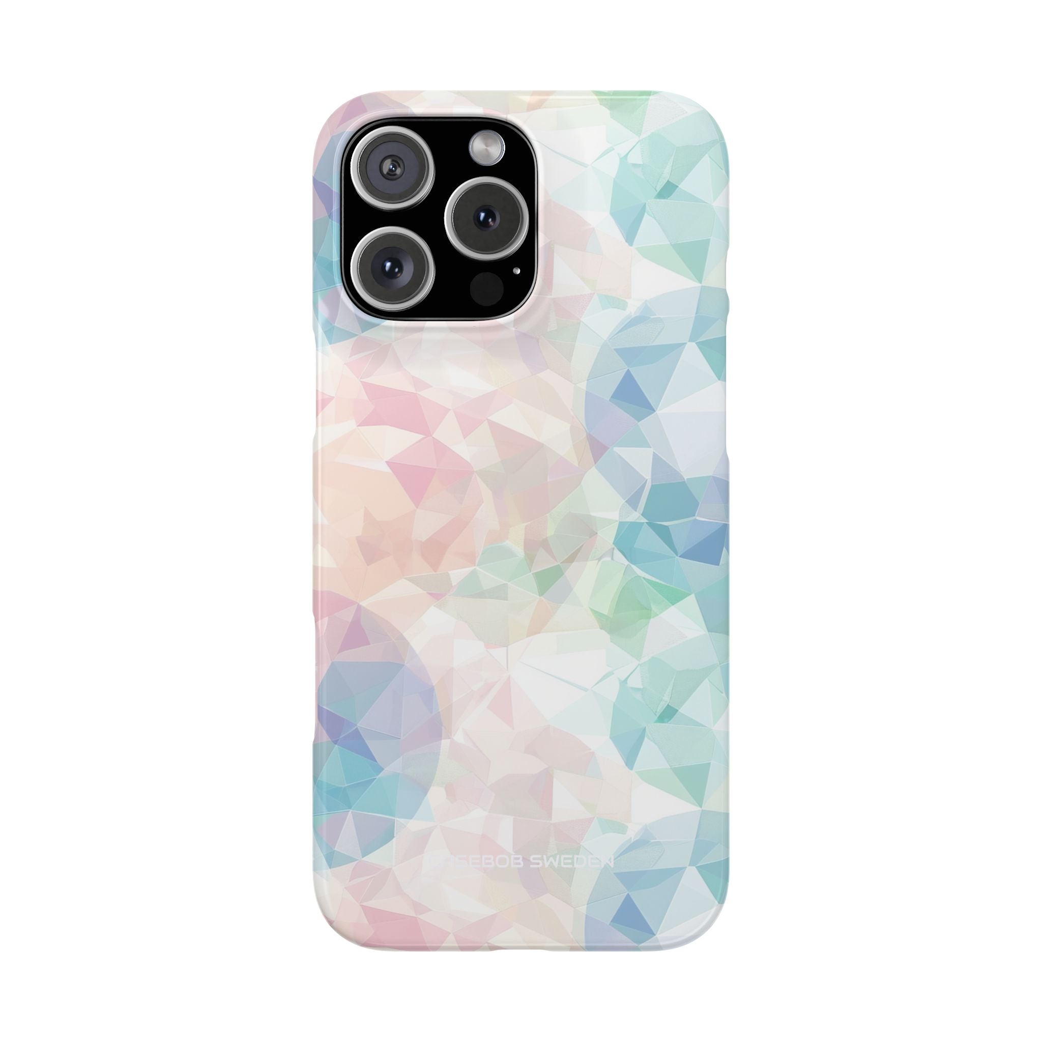 Pastel Geometry Background - Slim iPhone 16 Phone Case