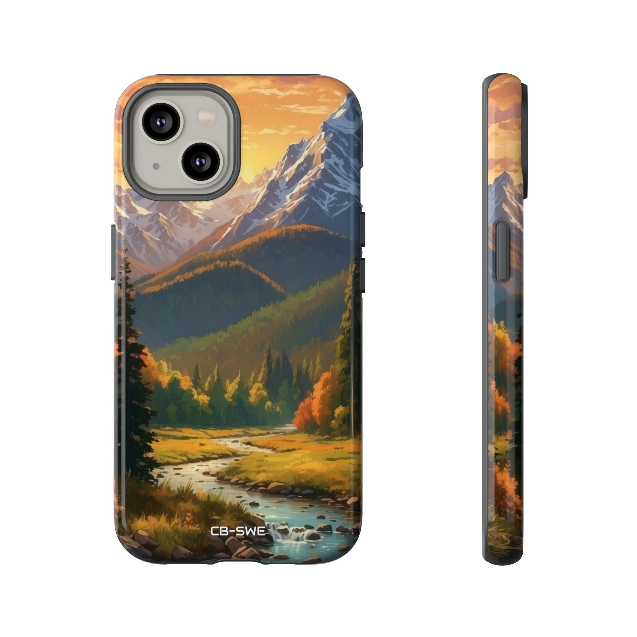 Mountain Reflections Glimmer - iPhone Case