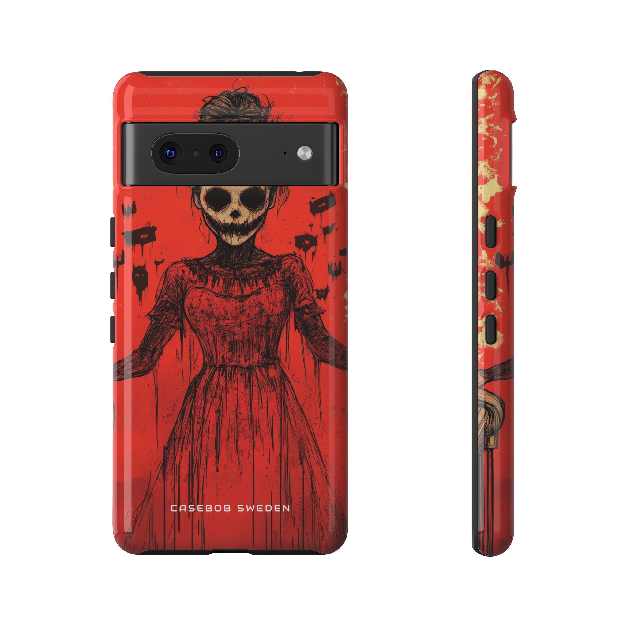 Haunting Scarlet Descent Google Pixel 7 - Tough Phone Case