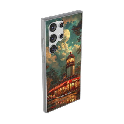 Vintage Moonlit Diner Fantasy Samsung S23 - Flexi Phone Case