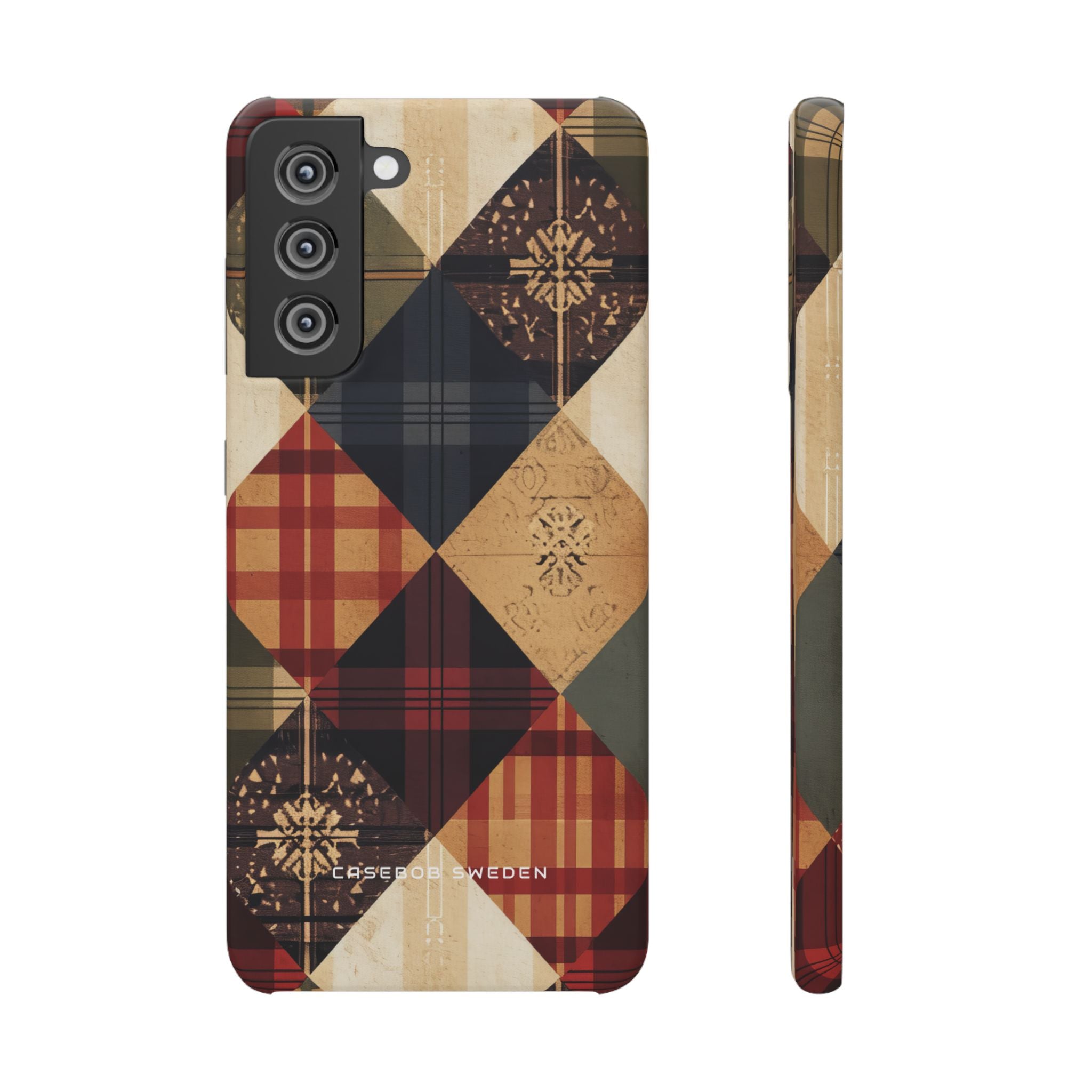 Rustic Geometric Patchwork Harmony Samsung S21 - Slim Phone Case